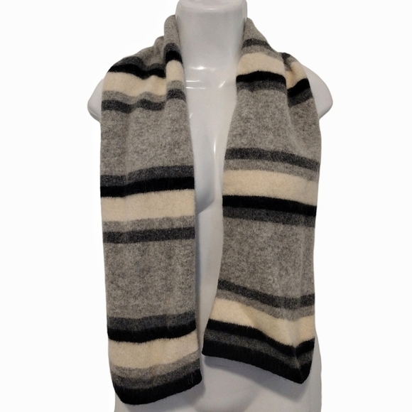 Lauren Ralph Lauren - Striped Lambswool Scarf - Picture 1 of 8